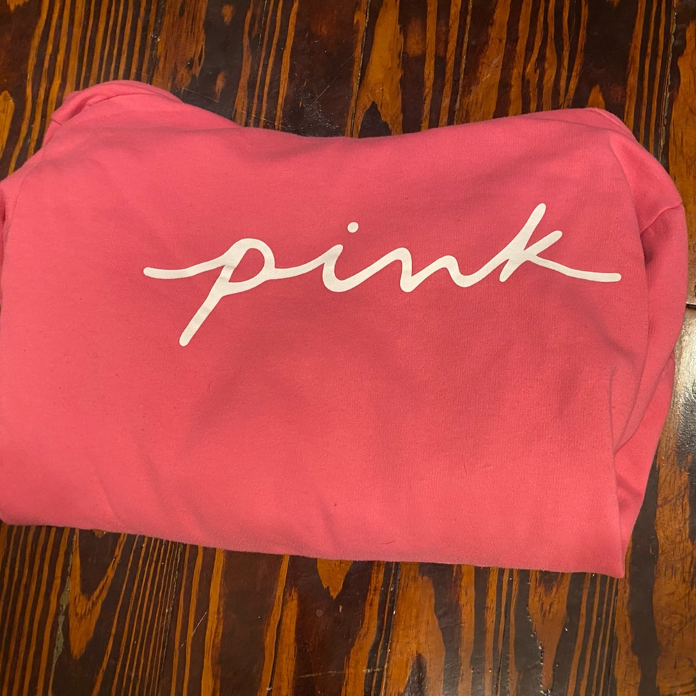 PINK pullover hoodie size M